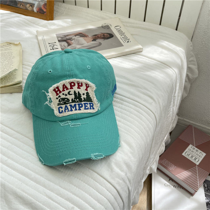 Men's Distressed Vintage-Inspired Baseball Cap Kalsten