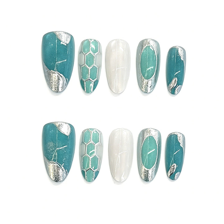 Decorative Gel Press-On Nail Set Kalsten