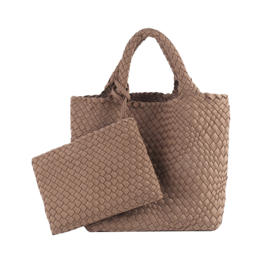Braided Handbag with Removable Clutch Kalsten