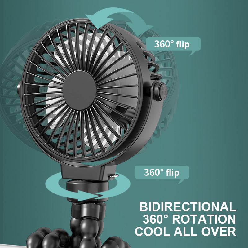 Unisex compact flexible hand and table fan with flexible tripod Kalsten