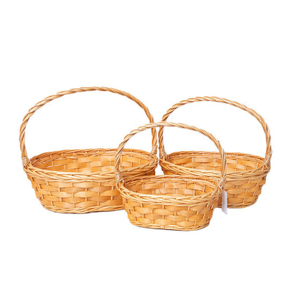 Handcrafted Woven Storage Baskets Set Acalora