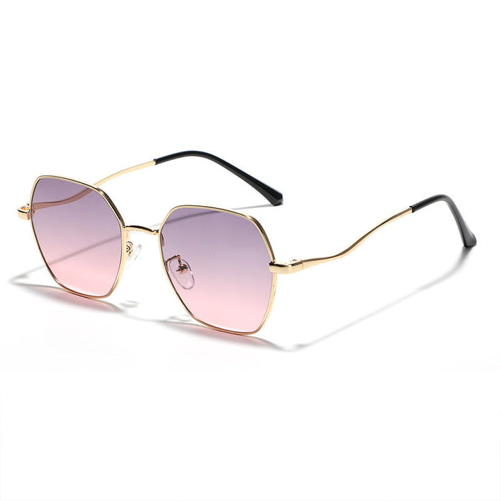 Women's geometric sunglasses with high-quality metal frame Kalsten