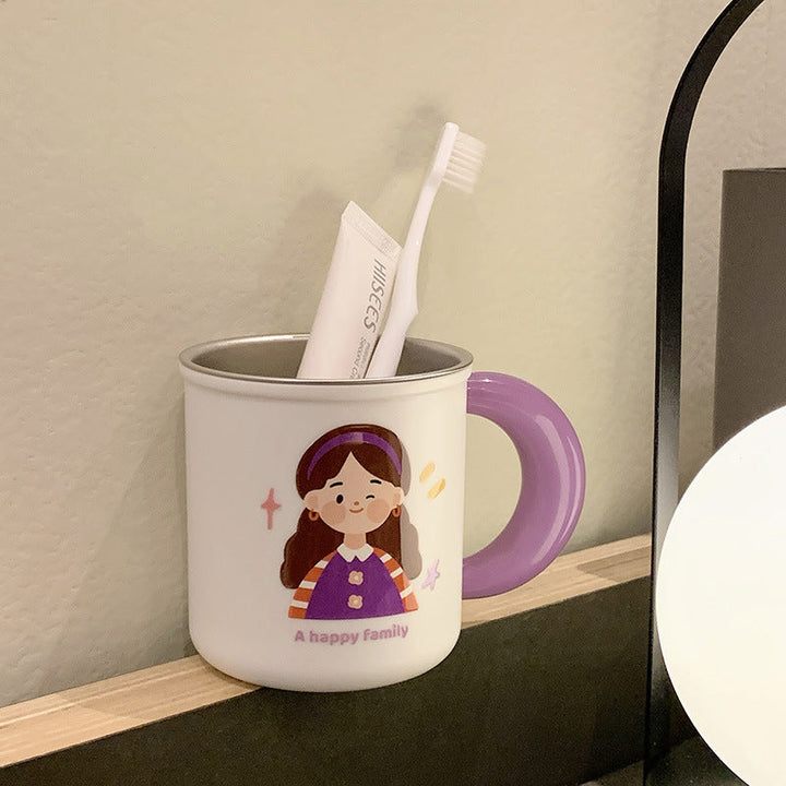 Ceramic mug with cheerful family design Kalsten