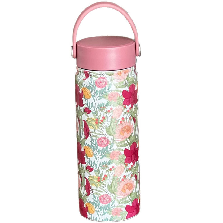 Women Trendy Flower Thermos Bottle Kalsten