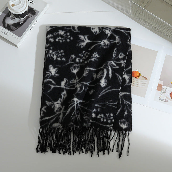 Women's Floral Patterned Scarf Kalsten