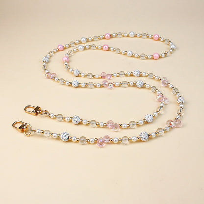 Stylish Pearl and Chain Necklace Acalora