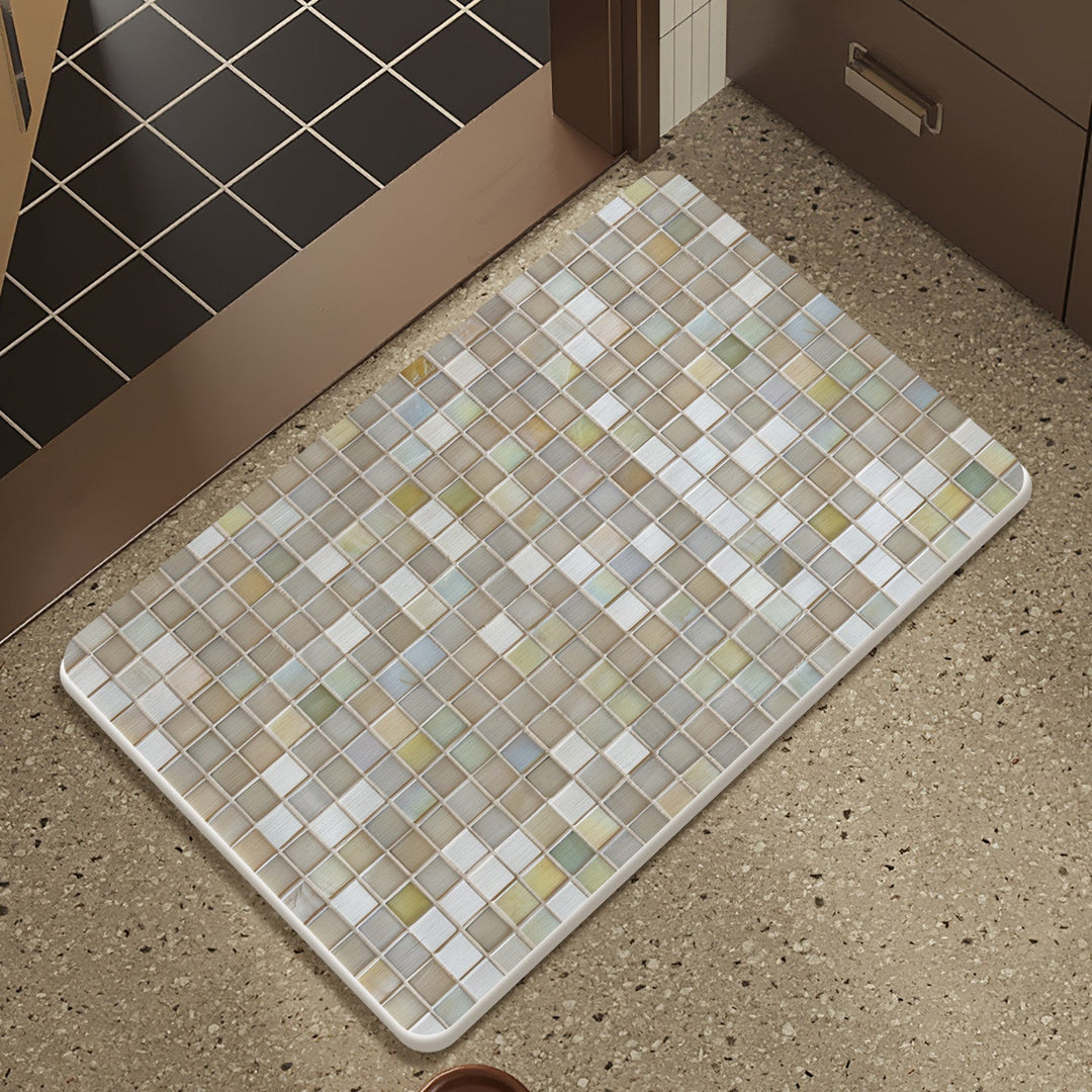 Mosaic Design Bath Mat Kalsten