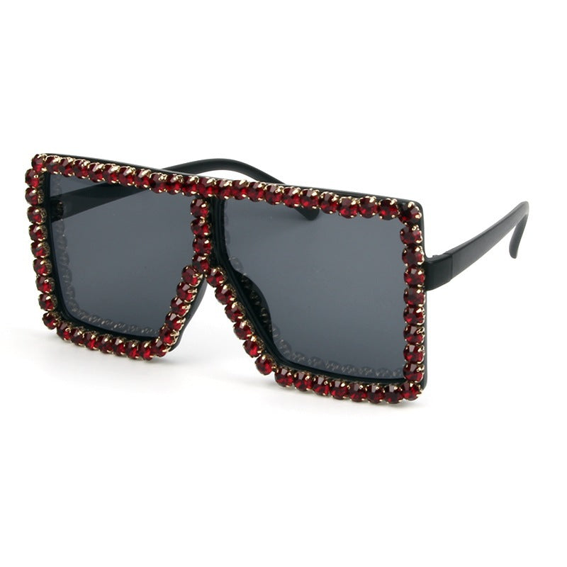 Women's oversized sunglasses with sparkly crystal frame Kalsten