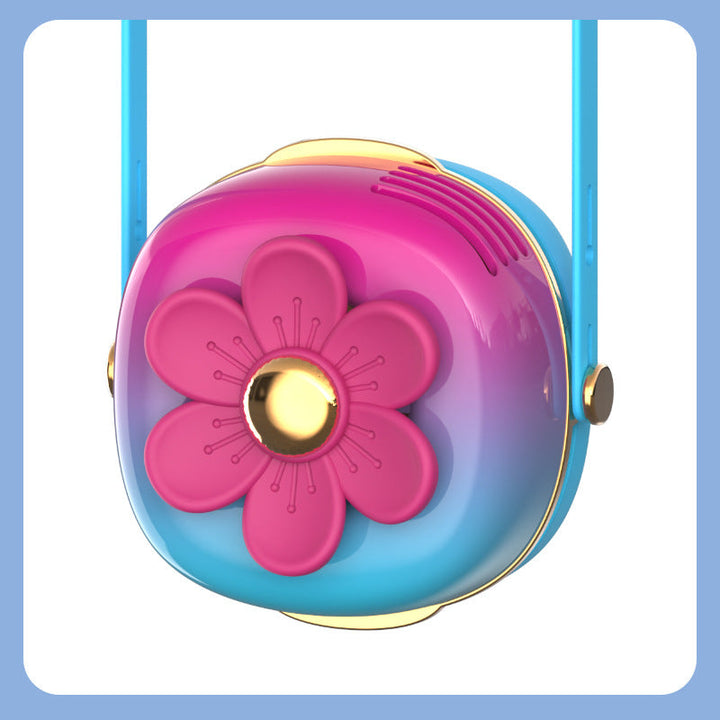 Ladies Portable Fan Lamp in Flower Design Kalsten