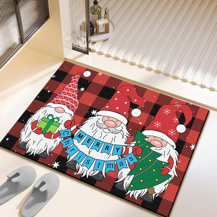 Festive Christmas-Themed Bath Mat Kalsten