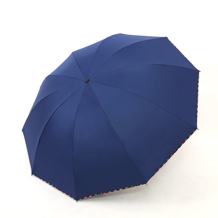 Ladies umbrella with floral design and reinforced frame Kalsten