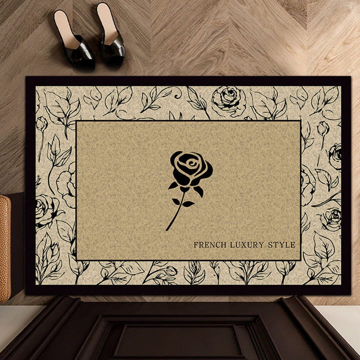 Elegant Floral Welcome Mat Kalsten