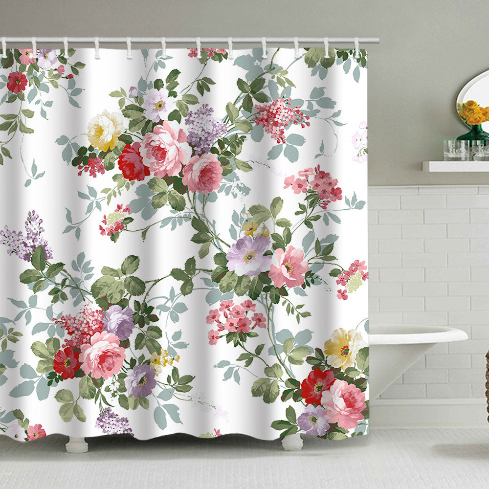 Floral Print Shower Curtain Kalsten