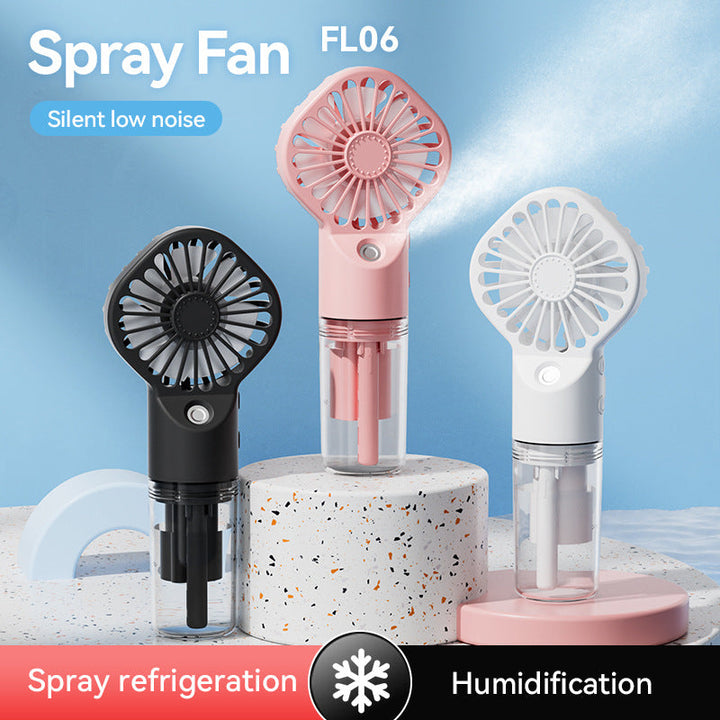Cooling handheld misting fan with nano-atomizing water reservoir Kalsten