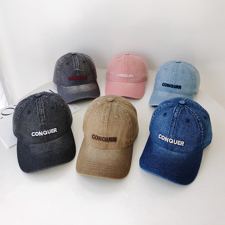 Women's Embroidered Casual Denim Cap Kalsten