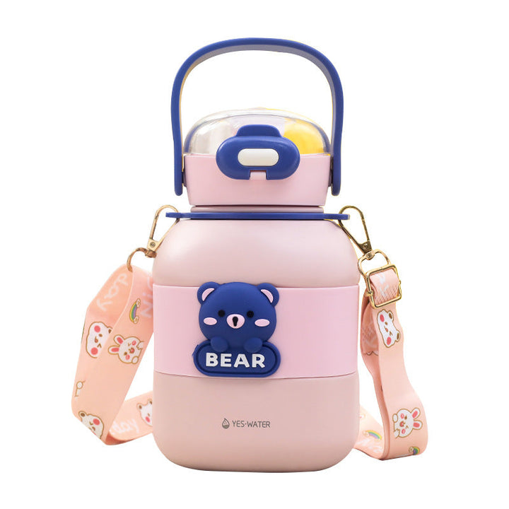 Women Insulated Drinking Bottle with Cute Bear Motif Kalsten