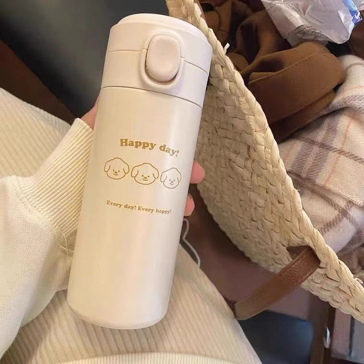 Ladies' insulated bottle with secure pressure cap and cute animal design Kalsten