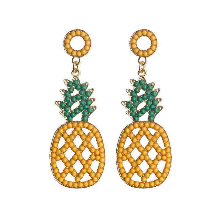 Pineapple-Themed Dangle Earrings Kalsten
