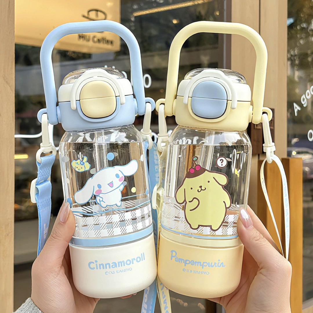 Women’s water bottle with cute animal design and sturdy carrying handle Kalsten