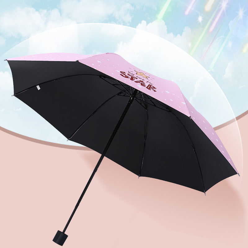 Women's Folding Umbrella with Animal Pattern Kalsten