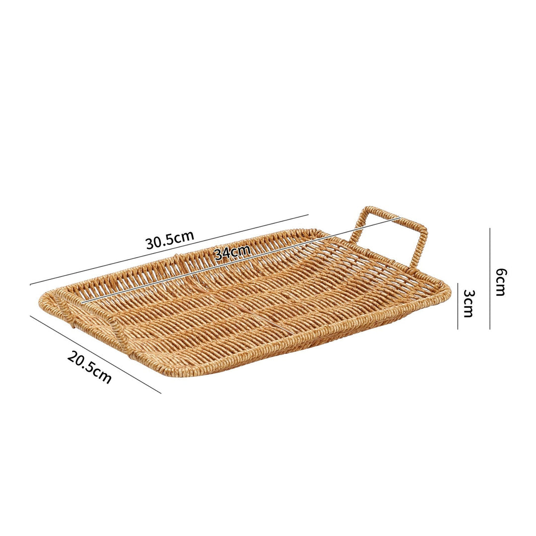 Home Decorative Woven Serving Tray Kalsten