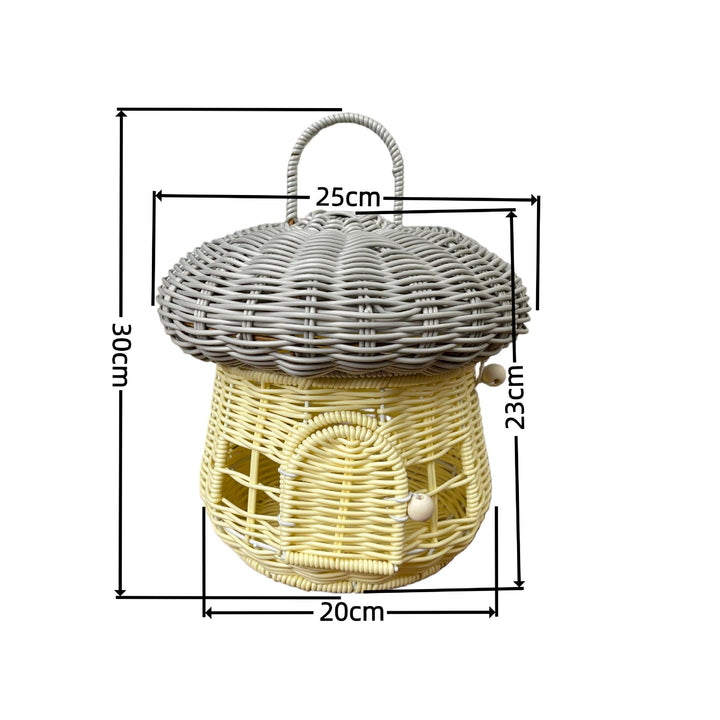 Women's decorative mushroom-shaped basket Kalsten