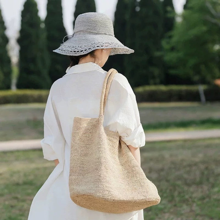 Handwoven raffia tote bag Kalsten