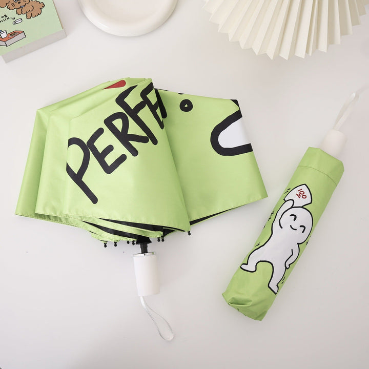 Ladies practical folding umbrella with innovative drip design Kalsten