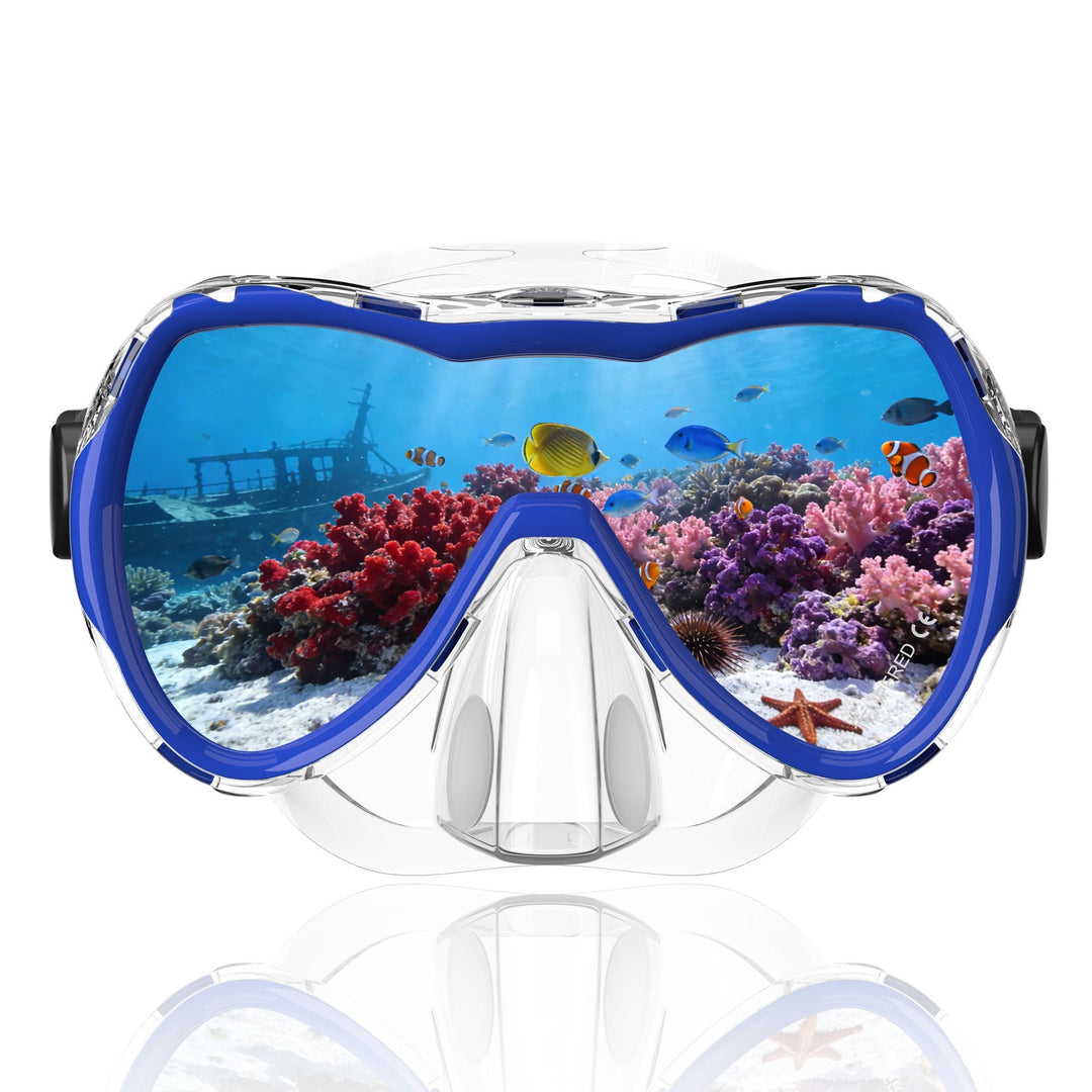 Diving mask with wide field of vision by Kalsten