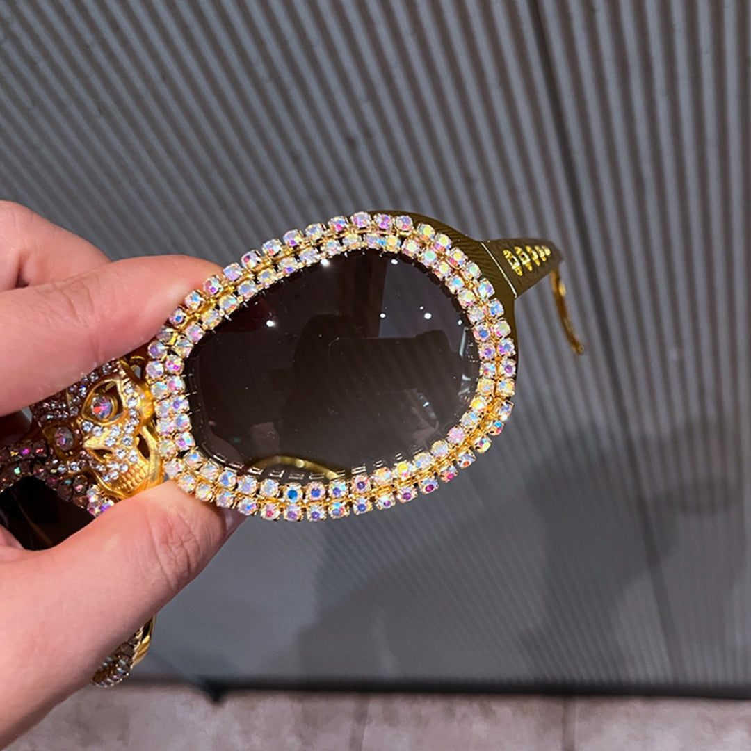 Women's statement sunglasses with eye-catching skull design and sparkling crystal detailing Kalsten