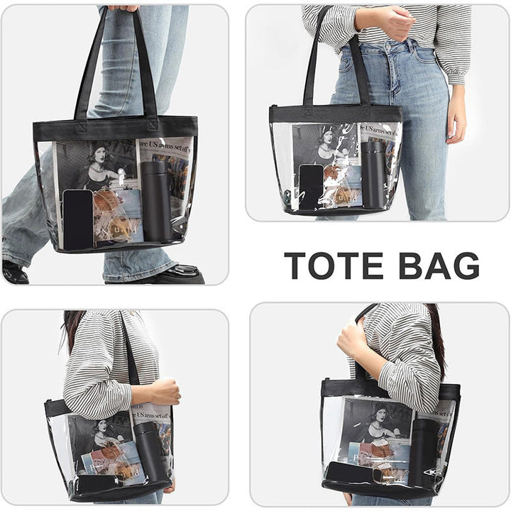 Transparent Shopping Bag in Modern Design Kalsten
