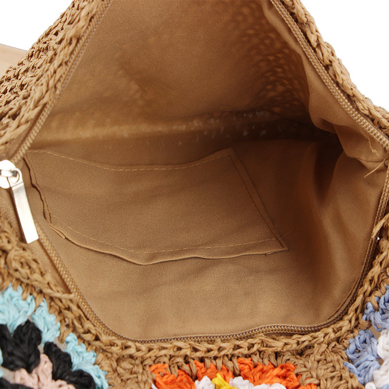 Handmade Shoulder Bag in Modern Patchwork Design Kalsten