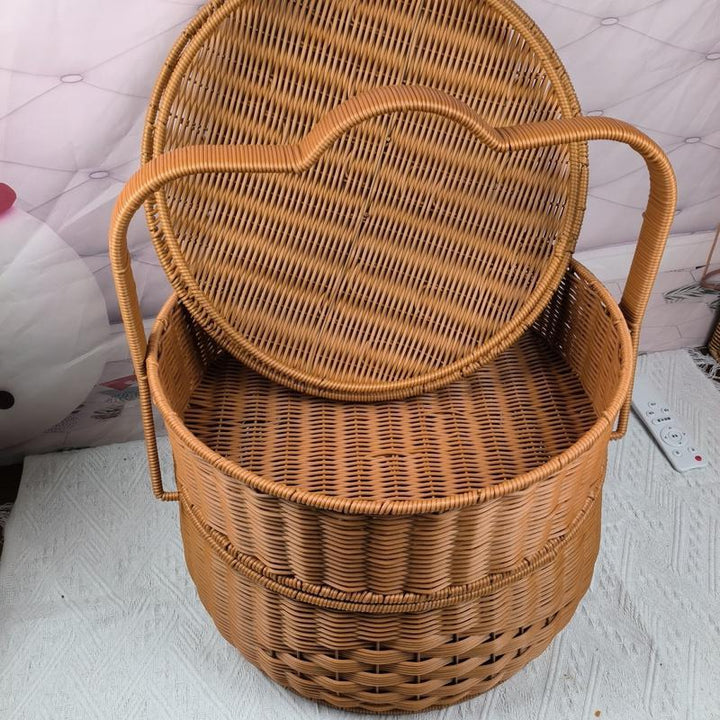 Rustic Handwoven Storage Basket Kalsten