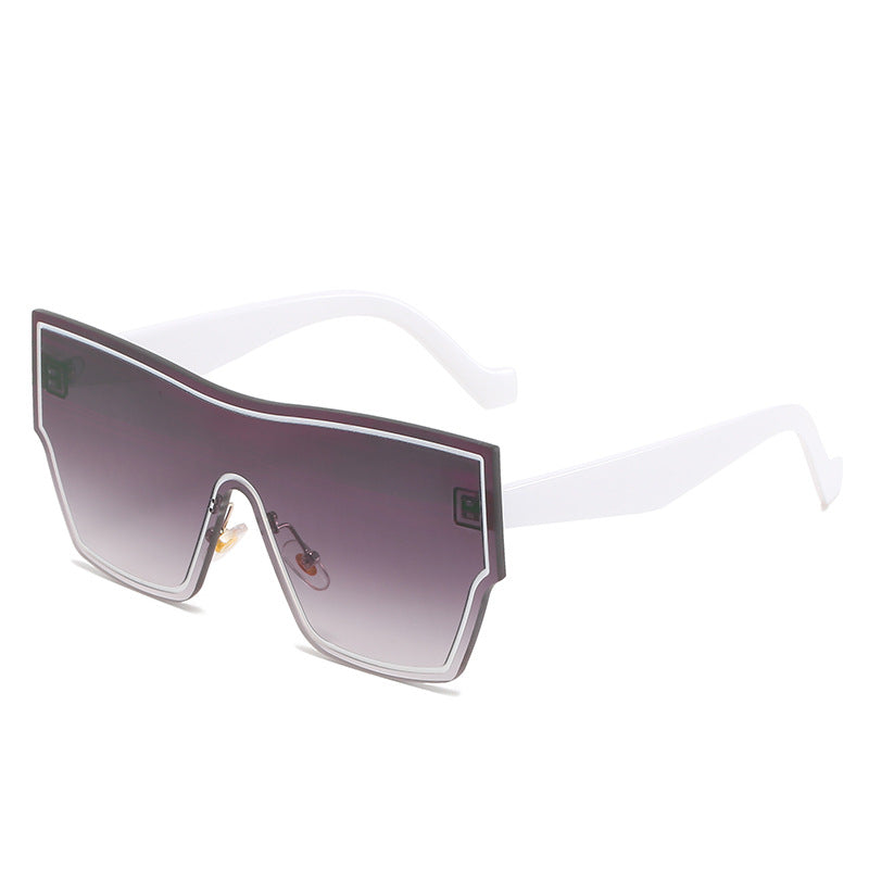 Women futuristic oversized wraparound sunglasses Kalsten