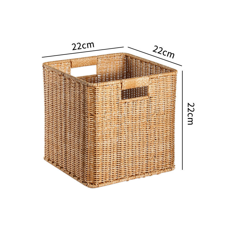 Handwoven Rustic Storage Cube Kalsten