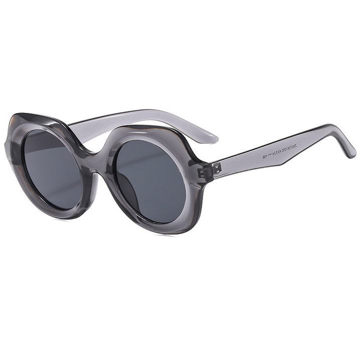 Women oversized sunglasses with stylish, curved frame Kalsten