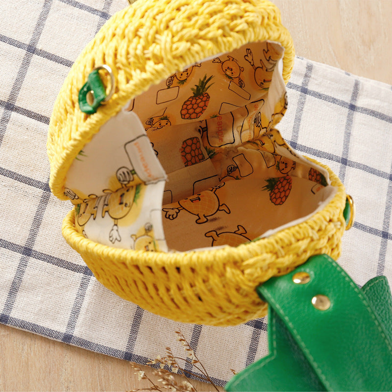Creative basket bag in pineapple design Kalsten