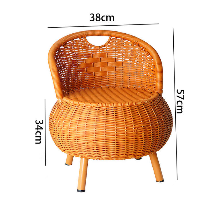 Ladies Modern Rattan Armchair by Kalsten