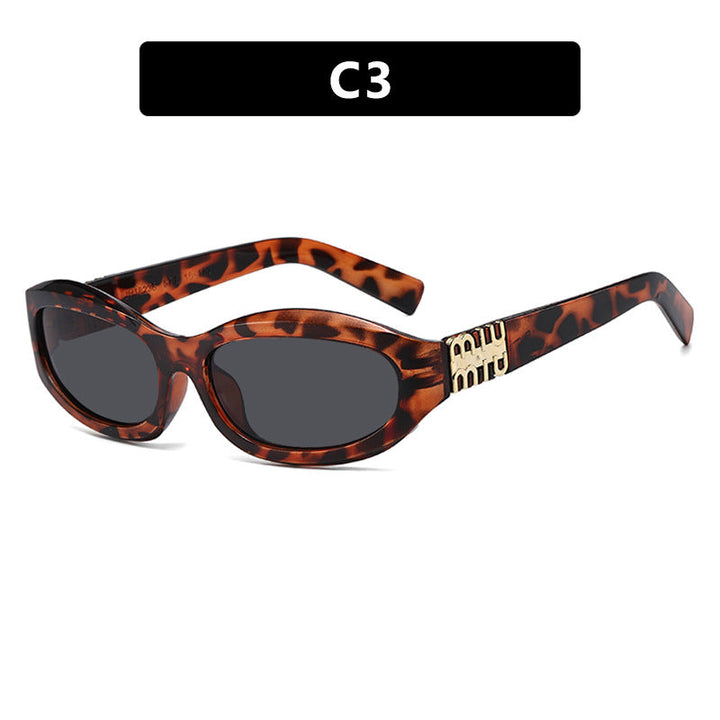 Women’s fashionable sunglasses in a curved design with luxurious details Kalsten