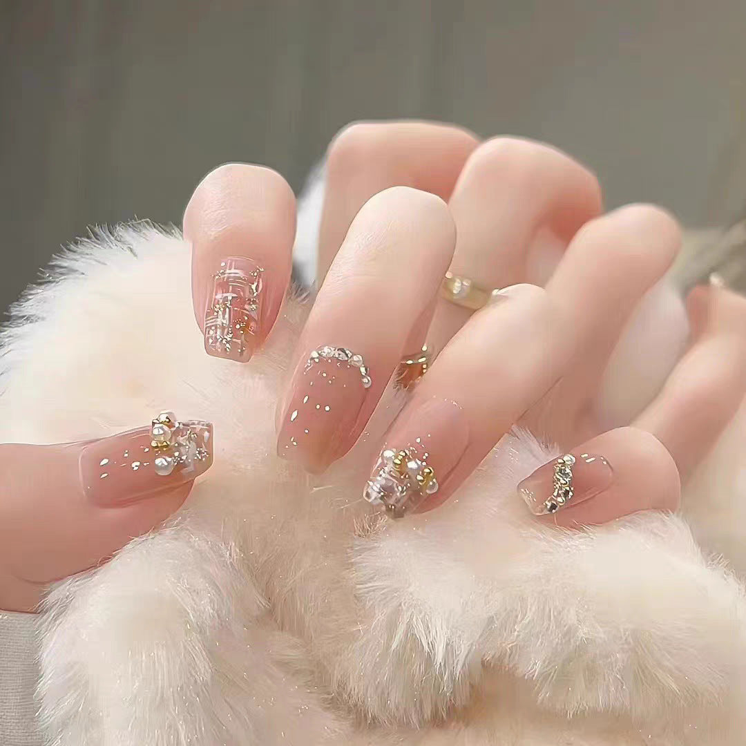 Artificial nails in romantic heart and star design Kalsten