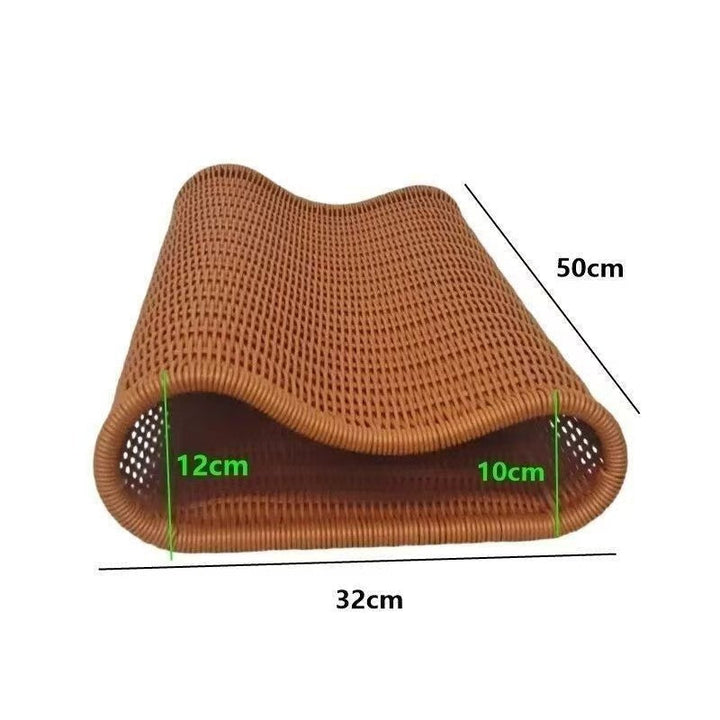 Curved Woven Storage Basket Kalsten