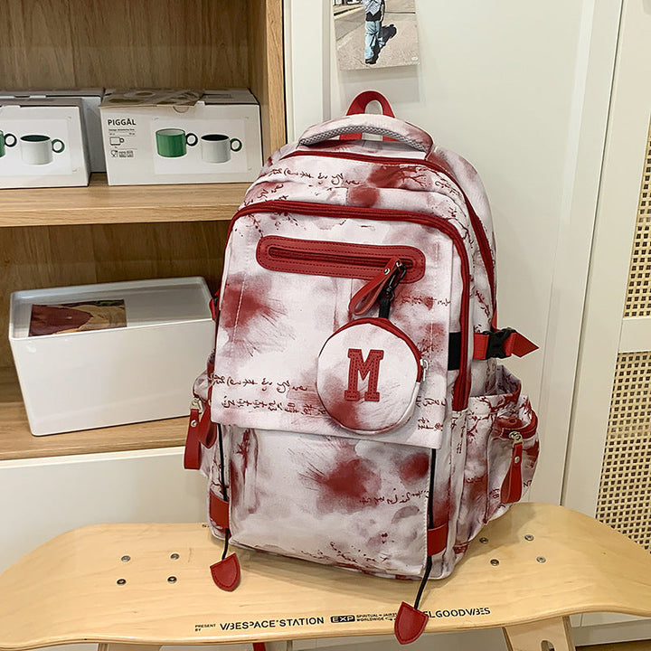 Fashionable Multi-Compartment School Backpack
