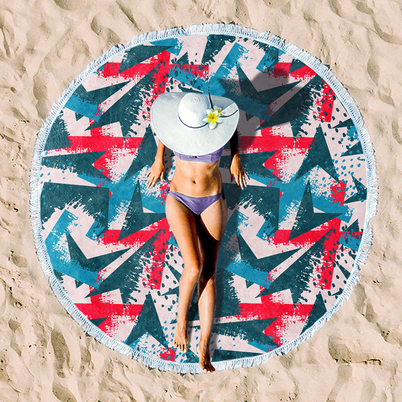 Rundstrand towel with unique sunset design Kalsten