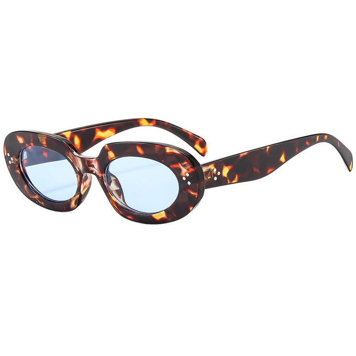 Ladies fashionable sunglasses with unique oval frame and protective lenses Kalsten
