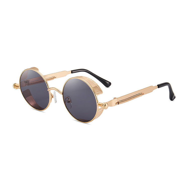 Women's retro-inspired round sunglasses with special lenses Kalsten