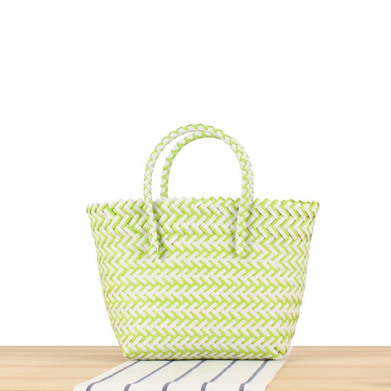 Braided Tote Bag with Modern Patterns Kalsten