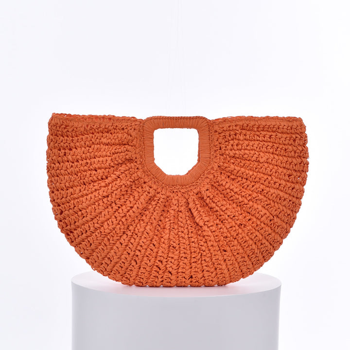 Handcrafted Ribbed Structure Beach Bag Kalsten
