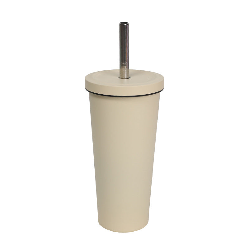 Women's High-Quality Insulated Drinking Bottle with Stainless Steel Straw Kalsten