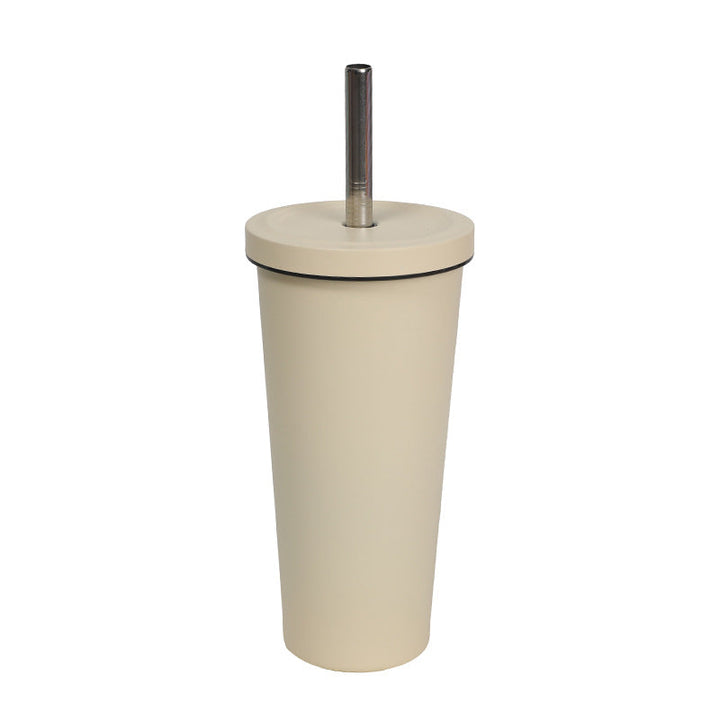 Women's High-Quality Insulated Drinking Bottle with Stainless Steel Straw Kalsten