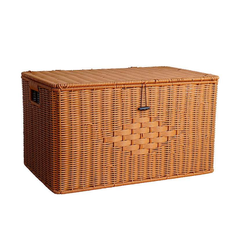 Women rectangular laundry basket made of woven material Kalsten